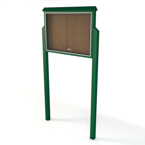 Green - One Side Two Posts